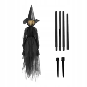   Strega di Halloween urlante con luci a LED. Decorazioni di Halloween