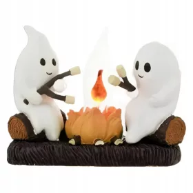    GHOST Falò Notturno Luci Decorazione di Halloween Luci plug-in, Bianco+Marrone