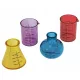  Provetta per bicchieri in plastica da laboratorio 30ml x4
