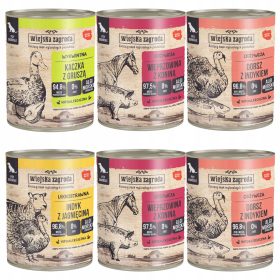    WIEJSKA ZOGRODA Mix of Flavours cibo umido per cani in scatola 6 x 800 senza cereali