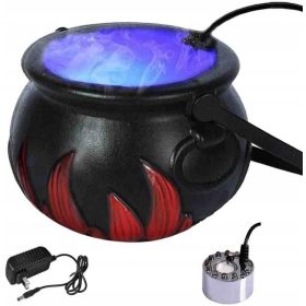    Calderone della strega Calderone generatore di fumo a LED da 14 cm