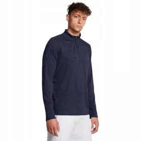    Maglia a maniche lunghe da allenamento Under Armour UA Tech Textured 1/2 Zip da uomo - blu navy