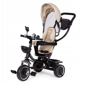  Triciclo con sedile girevole, tettuccio ECOTOYS beige