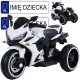  MOTOR Motocicletta a batteria per bambini, 2x motori LED MP3