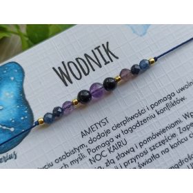  Acquario. Bracciale fortunato, pietre