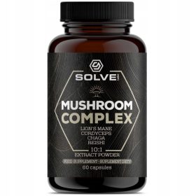   Complex di Funghi con Lion's Mane, Cordyceps, Chaga, Reishi - 60 Capsule
