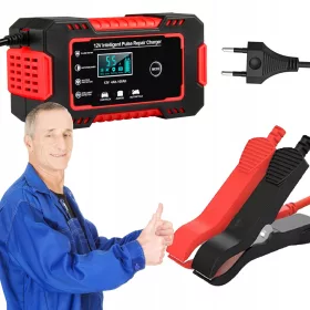    Caricabatteria automatico da auto CARICA BATTERIE smart LCD 12V