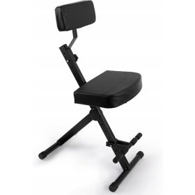    PYLE sgabello sedia sgabello per chitarrista e tastierista con schienale
