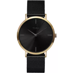    Orologio da donna da uomo TORII G38BM.BB, nero, moda classica