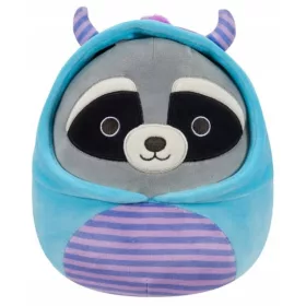   Peluche Squishmallows Rocky Raccoon in costume da mostro, 19 cm