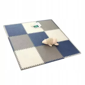   TAPPETO PUZZLE IN SCHIUMA PAVIMENTO PALESTRA 180x180CM 9 PZ FT57A