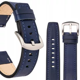    Cinturino universale per orologio in pelle naturale, taglia L, 22 mm
