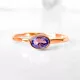  Anello in oro con tanzanite - tanzanite ovale