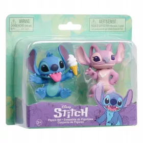    STITCH Lilo e Stitch Set di 2 figure Stitch con Ghiaccio e Angelo