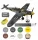  Modello di aereo MESSERSCHMITT Bf 109 G-6 Set II: vernici, colla, pennelli