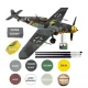  Modello di aereo MESSERSCHMITT Bf 109 G-6 Set II: vernici, colla, pennelli