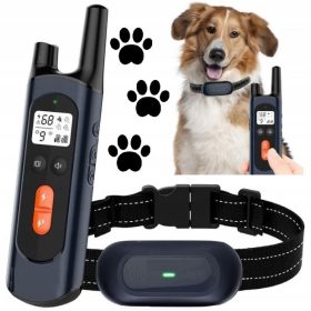    Collare per CANE ELETTRICO, ADDESTRAMENTO ANTI-BAKE, pastore TRESURA PILOTA