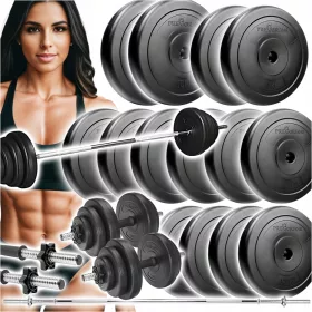    Bilanciere Be-Active.pl, barra dritta, 180 cm / 25 mm, 60 kg