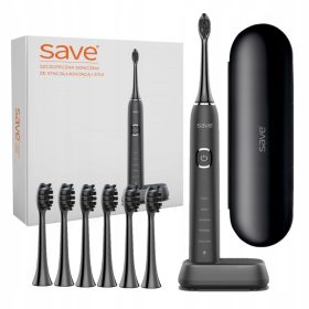    BASE DI RICARICA ELETTRICA PER SPAZZOLINO SONICO + 6 PUNTE, CUSTODIA