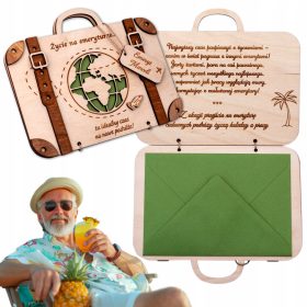    anniversario di matrimonio CARD VALIGETTA Salvadanaio regalo souvenir di nozze