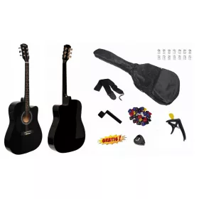    CHITARRA ELETTROACUSTICA MONTANA MA-100 CEQ BKGL + ACCESSORI - SET
