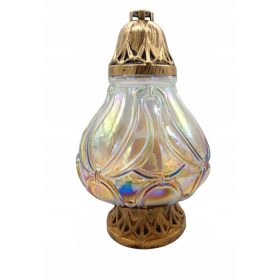   Artistico Lume in Vetro Moderno e Resistente, Stile Vintage 35 cm