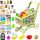  GIOCATTOLO EDUCATIVO PER BAMBINI MONTESSORI SHOPPING SET PASSEGGINO FRUTTA REGALO