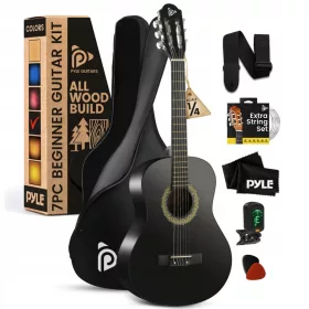    CHITARRA ACUSTICA 3/4 PER PRINCIPIANTI PER BAMBINI E GIOVANI BELLISSIMO SET