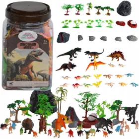    DINOSAURI GRANDE SET DI FIGURINE IN SCATOLA DINOSAURI SET IN VALIGIA UOVO