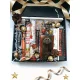  Scatola natalizia Stella d'Oro Cesto di Dolci Confezione regalo natalizia