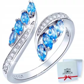    Anello regolabile Ali in argento 925 con zirconi cubici in argento 925 PRAVEN