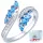  Anello regolabile Ali in argento 925 con zirconi cubici in argento 925 PRAVEN