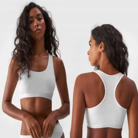    REGGISENO SPORTIVO MORBIDO 4F IN COTONE CONFEZIONE DA 2 UBRAF034 AW24