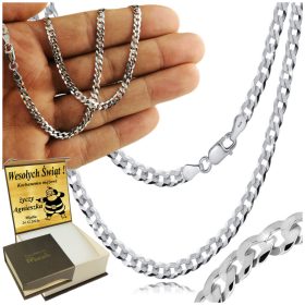    Catena da uomo in argento 925 Armadillo DIAMANTE COMPLETO da 3,5 mm Incisione GRATUITA