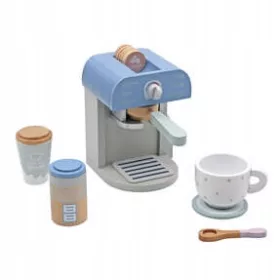    ELEGANTE MACCHINA DA CAFFÈ KINDERLLY IN LEGNO CON TAZZA PER BAMBINI