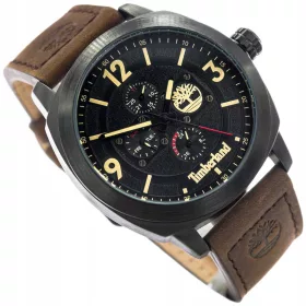    OROLOGIO UOMO TIMBERLAND TDWGF9001801 GUELPH-Z MARRONE SUL CINTURINO DATA