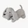  Fermaporta ferma cane materiale peluche orecchie grigio