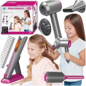    Asciugacapelli e spazzola per ferro arricciacapelli Set da parrucchiere Accessori per bambini Giocattolo