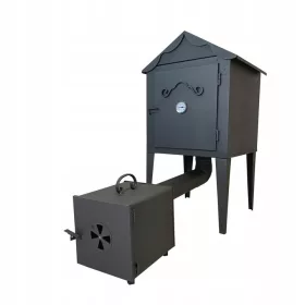    AFFUMICATORE METALLO TRADIZIONALE ACCIAIO MASSICCIO PER CARNE PESCE FORMAGGIO BARBECUE