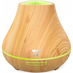   Dyfuzor Aromaterapia TaoTronics TT-AD004: Design in Legno e LED Multicolore