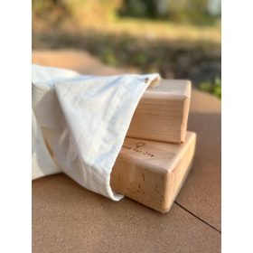    Blocchi per caviglie yoga, verniciati, legno di faggio standard, 24 cm