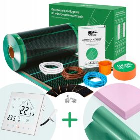    Lamina riscaldante per pannelli laminati HD-G 80W/m² per una stanza di 11m²