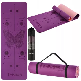    VIOLA YM10 HMS TAPPETINO YOGA MATERIALE TPE ESERCIZI YOGA PILATES