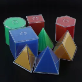    Giocattolo matematico per bambini con forme solide geometriche colorate da 8 pezzi