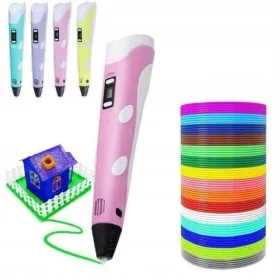    Xtech 3D pen PENNA 3D per bambini STAMPANTE 3D + CARTUCCE Rosa