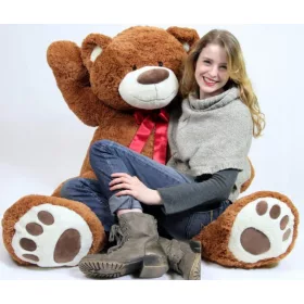  Orsetto di peluche grande, 180 cm, colore rosso