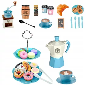    SET SERVIZIO CAFFÈ Caffettiera Macinacaffè Dolci Accessori PER BAMBINI