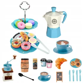    SET SERVIZIO CAFFÈ PER BAMBINI Macinacaffè Caffettiera Dolci Accessori