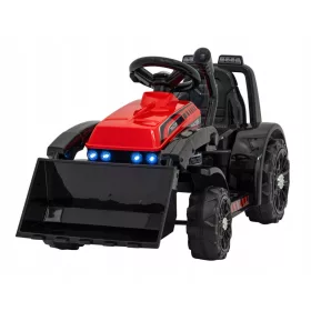    RAMIZ Trattore Bulldozer G320 rosso per bambini con attrezzatura