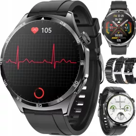    Orologio da uomo Bartomtime Orologio CARDIOVATCH Glucosio ECG Menu polacco